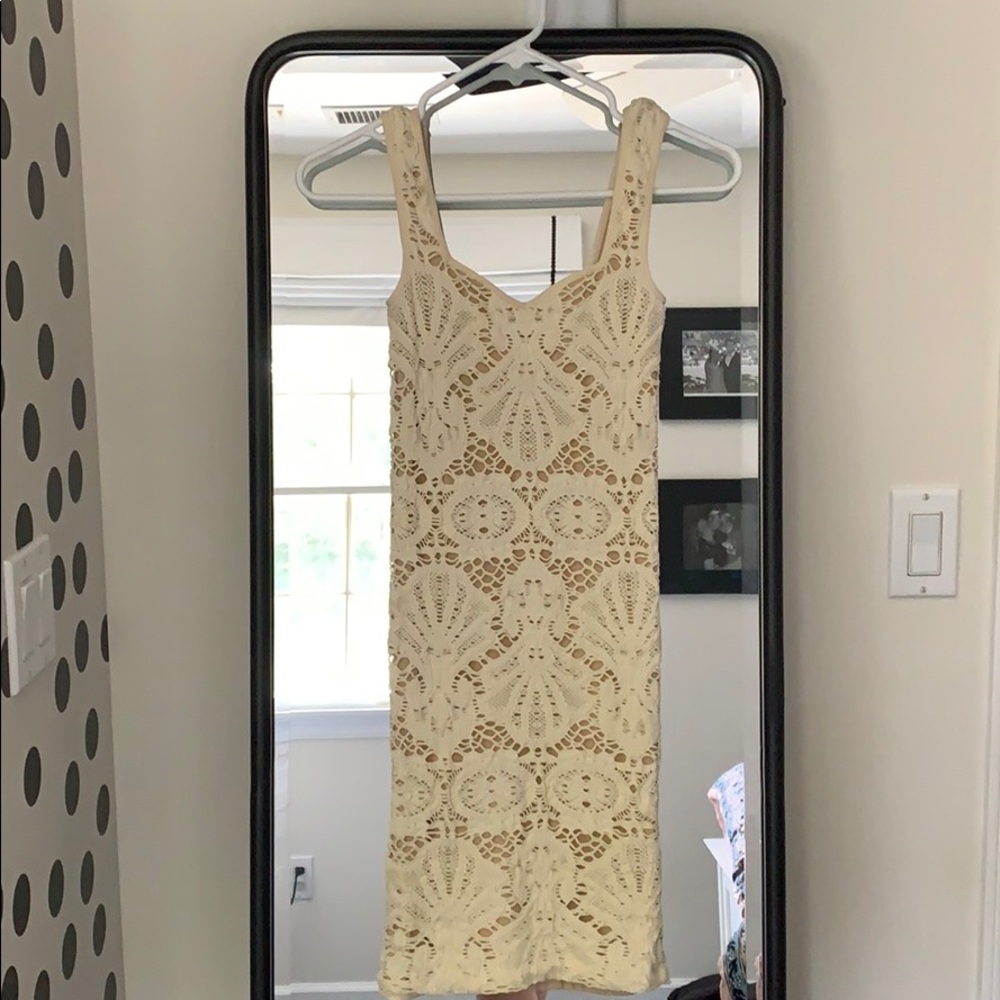 FREE PEOPLE TEXTURED BODY CON DRESS